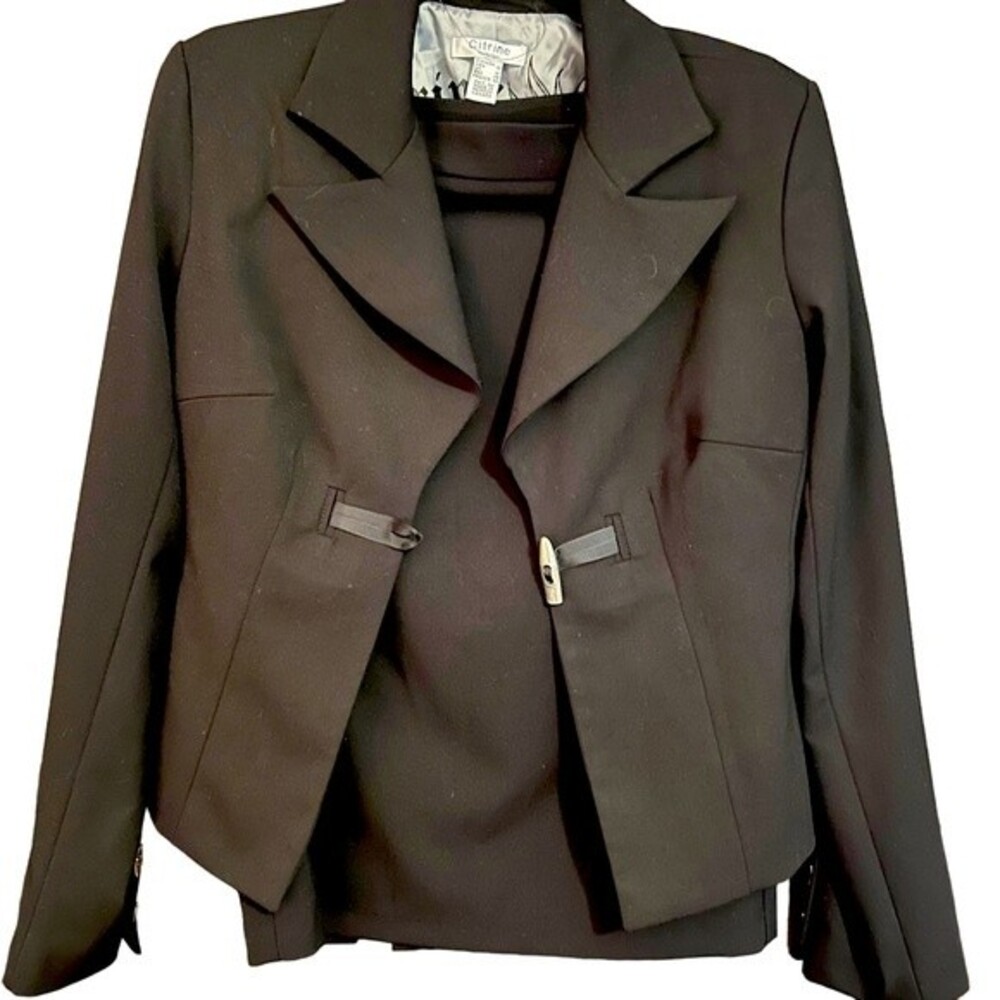 Citron Black Women's Tailored Blazer with Notch Lapel